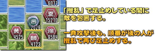 攪乱は使い方次第で非常に便利!