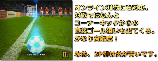 Flick Kick Football コーナーキック