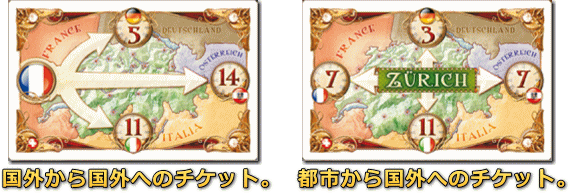 Ticket to Ride(チケットトゥライド)国チケット