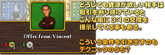 ただし勝利間近な相手との取引は危険です!