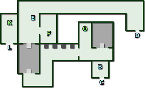 ドラクエ4 第5章 デスキャッスル 城内 2F