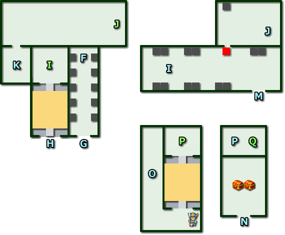 ドラクエ4 第5章 デスキャッスル 城内 3F 4F