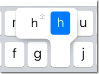 iPhone キーボード 全角/半角