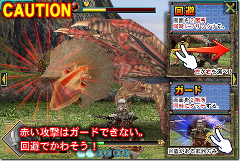 モンスターハンター Dynamic Hunting 戦闘方法