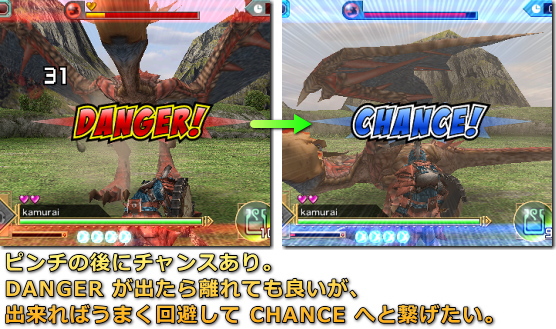 モンスターハンター Dynamic Hunting Danger と Chance