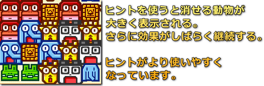 ズーキーパー ヒント機能