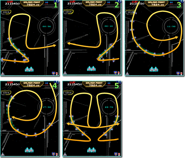 Galaga（ギャラガ）ボーナスステージ11