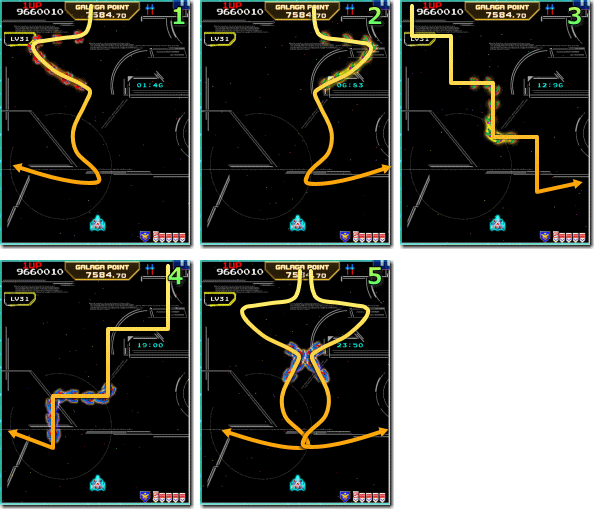 Galaga（ギャラガ）ボーナスステージ19