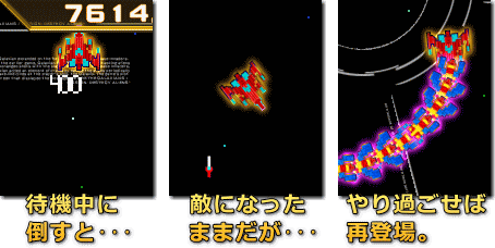 Galaga（ギャラガ）救出出来なかった場合