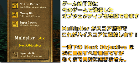 Temple Run Objective オブジェクティブ