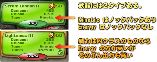 基本的にはノックバックありの方が有利でしょう。ただボスはノックバックしないので関係ありません。