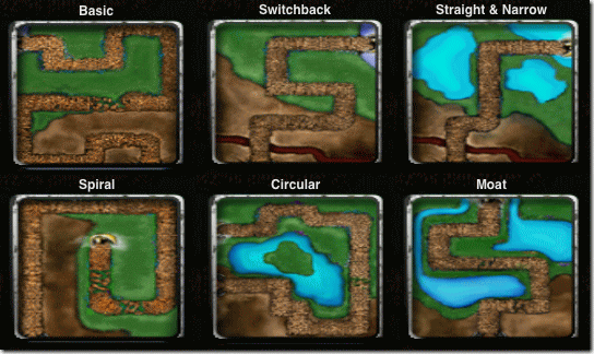 TapDefense V2.0 maps