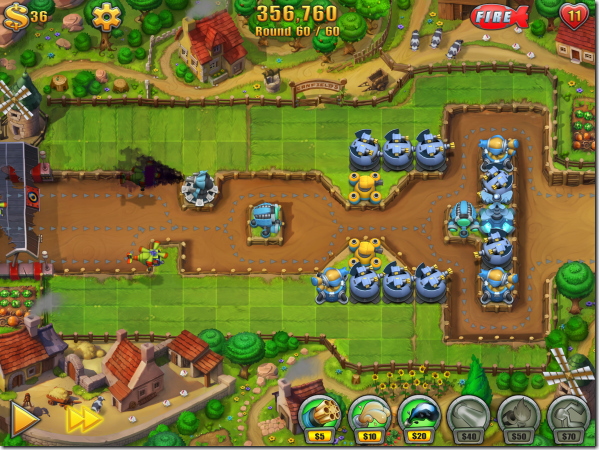 Fieldrunners2（フィールドランナーズ2）草原 Stage 4　BROKEN BRANCE