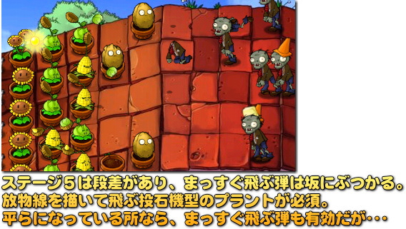 Plants vs. Zombies　段差