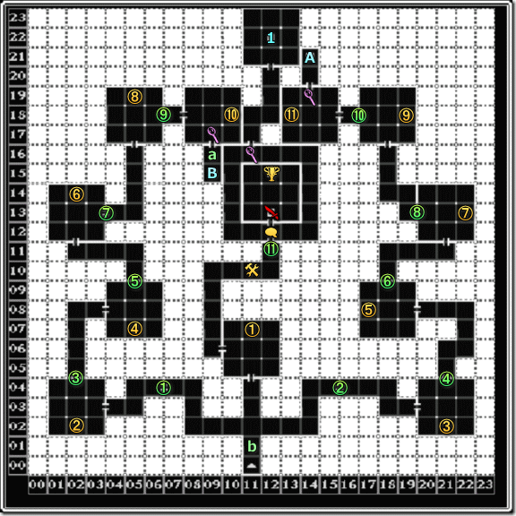 Wizardry外伝 ～戦闘の監獄～ リュードの迷宮 10階