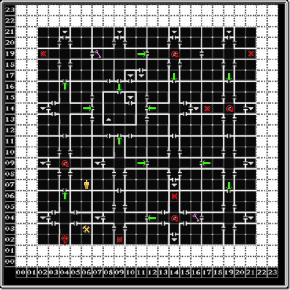 Wizardry外伝 ～戦闘の監獄～ リュードの迷宮 2階