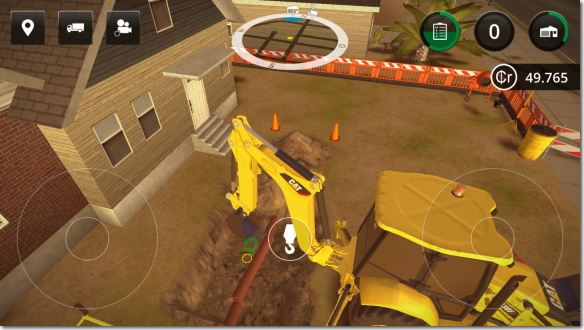 Construction Simulator 2 バックホーのショベルカー側