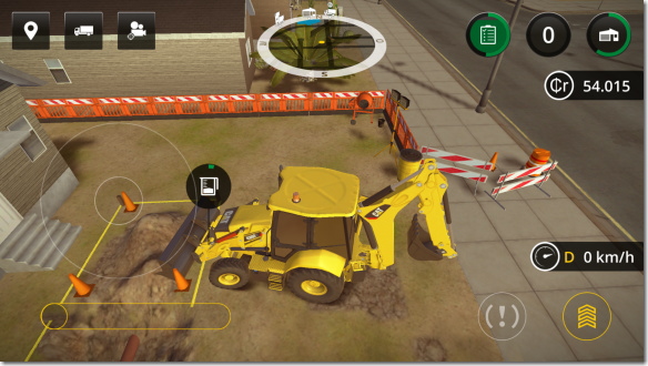 Construction Simulator 2 バックホーのブルドーザー側