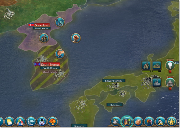 Realpolitiks Mobile 北朝鮮に Gain Core できない