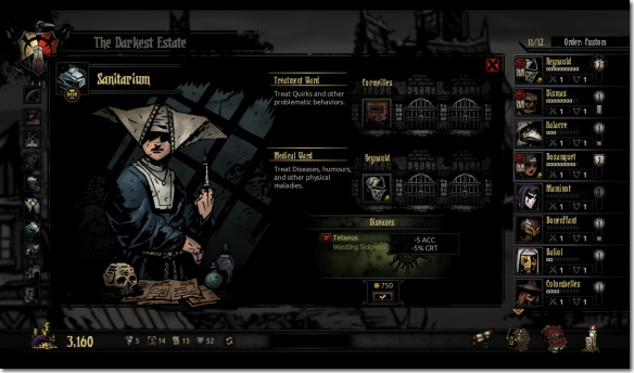 Darkest Dungeon 療養所