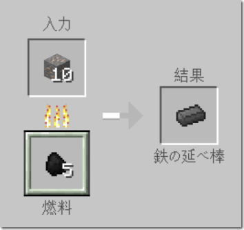 Minecraft 鉄の精製