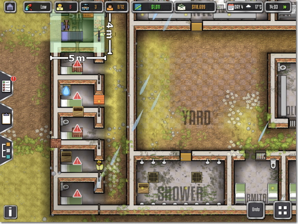 Prison Architect Mobile 独房の増設