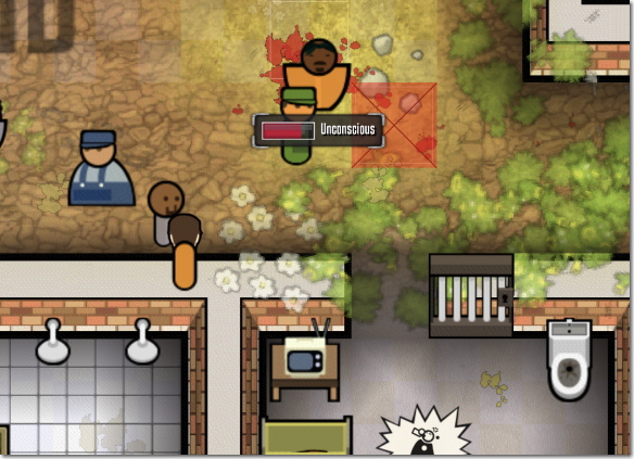 Prison Architect Mobile 暴行シーン