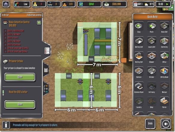 Prison Architect Mobile 牢獄設置