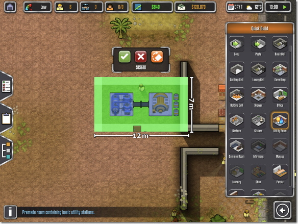 Prison Architect Mobile Utility Room