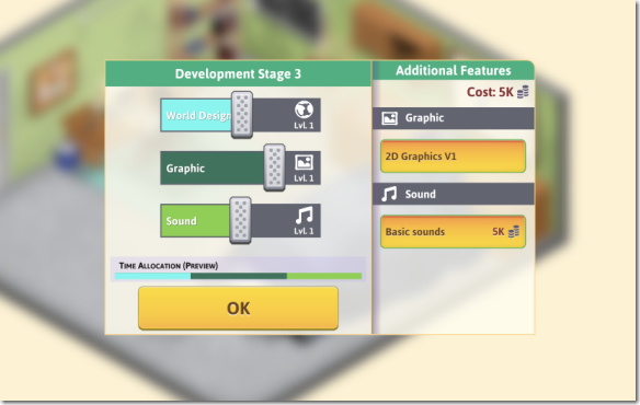 Game Dev Tycoon 開発ステージ