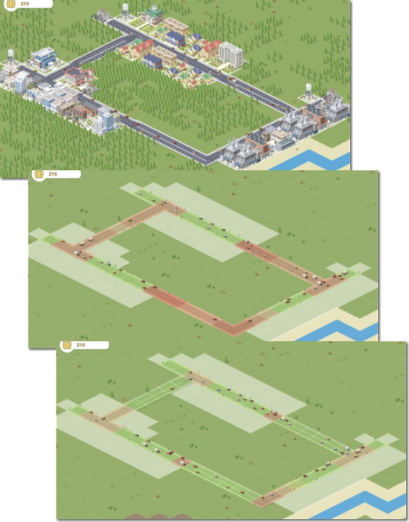 Pocket City　高速道路の効果実験